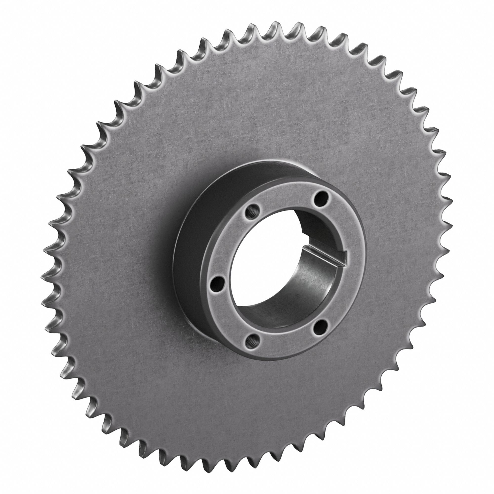 Sprocket: For 50 Chain, 54 Teeth, 10.749 in Pitch Dia, 11.106 in Outside Dia, Steel
