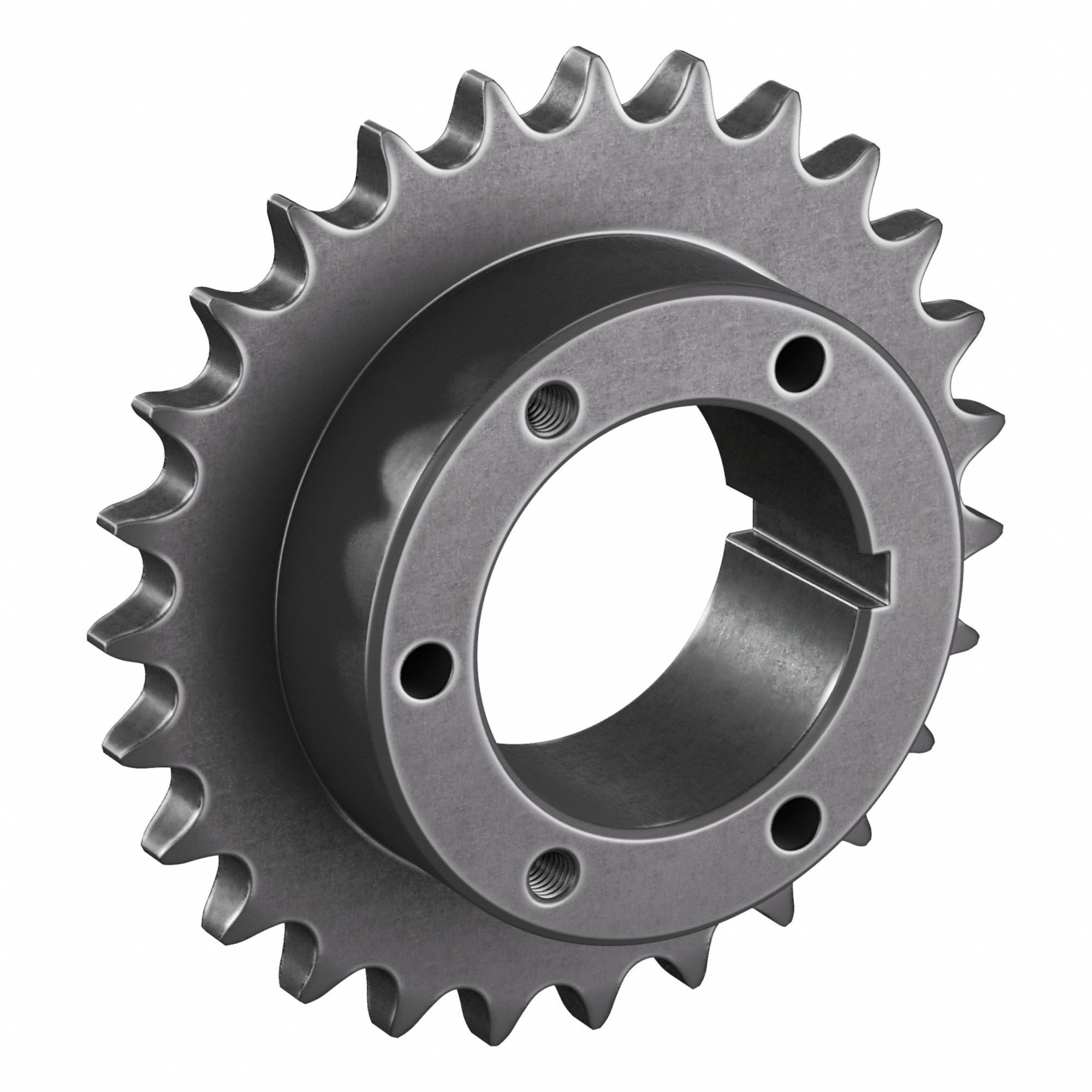Sprocket: For 60 Chain, 27 Teeth, 6.461 in Pitch Dia, 6.867 in Outside Dia, Steel
