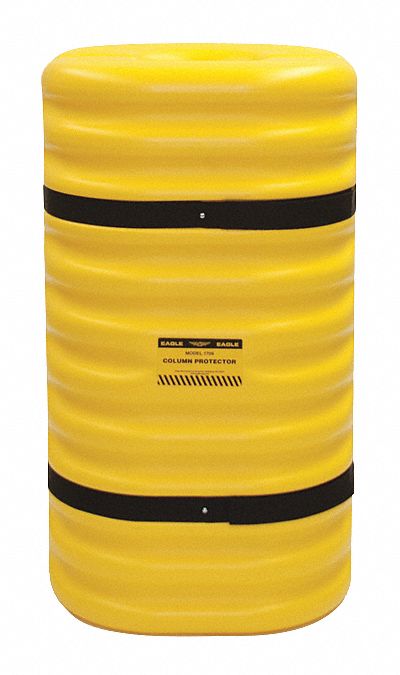 COLUMN PROTECTOR,FOR 8 IN COLUMN,YELLOW