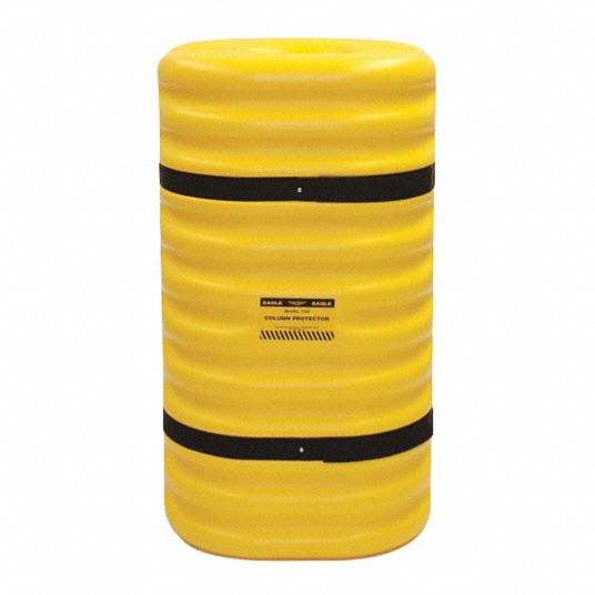 Grainger Approved Round Or Square Yellow Column Protector Fits Column Size 10 In 42 Inh X 24 2246