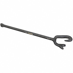 VALVE WHEEL WRENCH,CLAW,21-3/8 IN