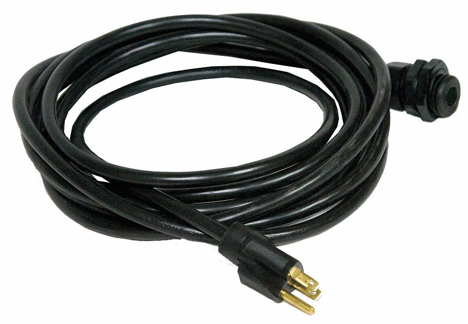 Power Cord with Dome Strain Relief, For Use With Mfr. No. PAC2KCYC01
