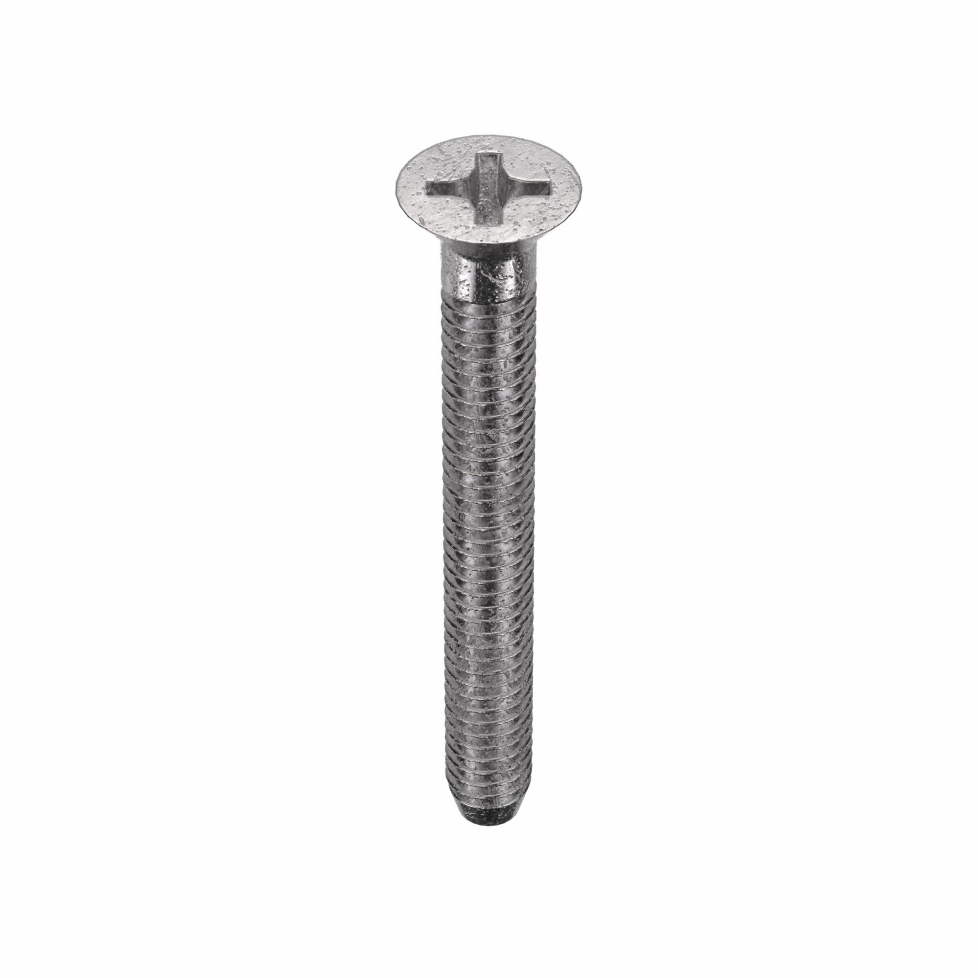632 Thread Size, 188 Stainless Steel, Pilot Point Machine Screw
