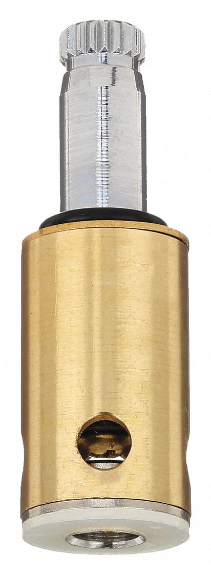 Stem: For Kohler Brass Plunger Series, Use with Cold Water, Brass, Compression, (1) Stem