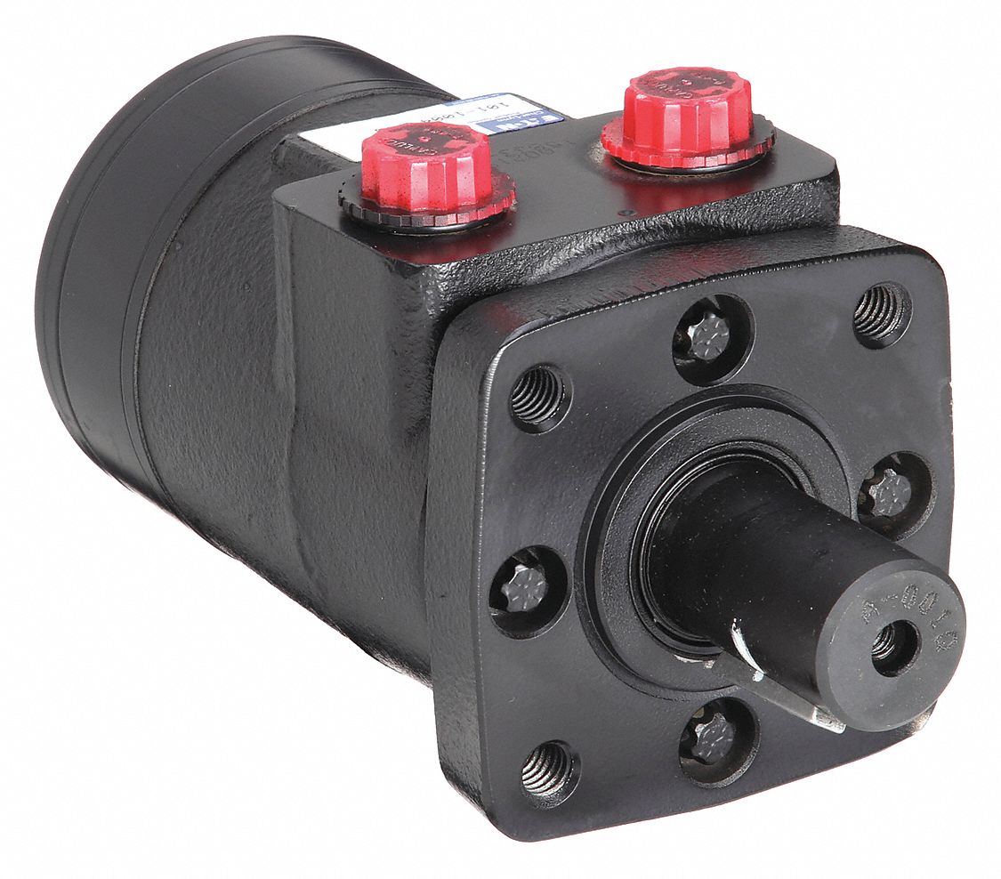 Hydraulic Motor: H Series, 4-Bolt, 3.25 in Pilot, 9.7 cu in/rev, 353 RPM Max. RPM