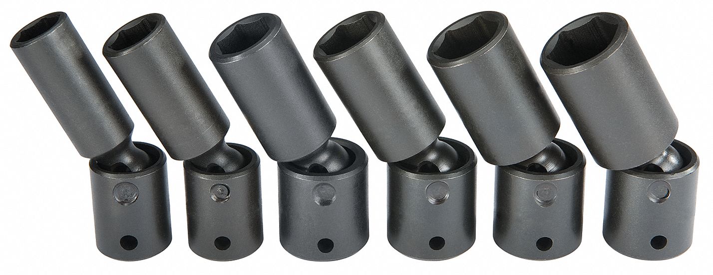 SET DOUILLE 6PC 1/2DR DP UNV 6PT