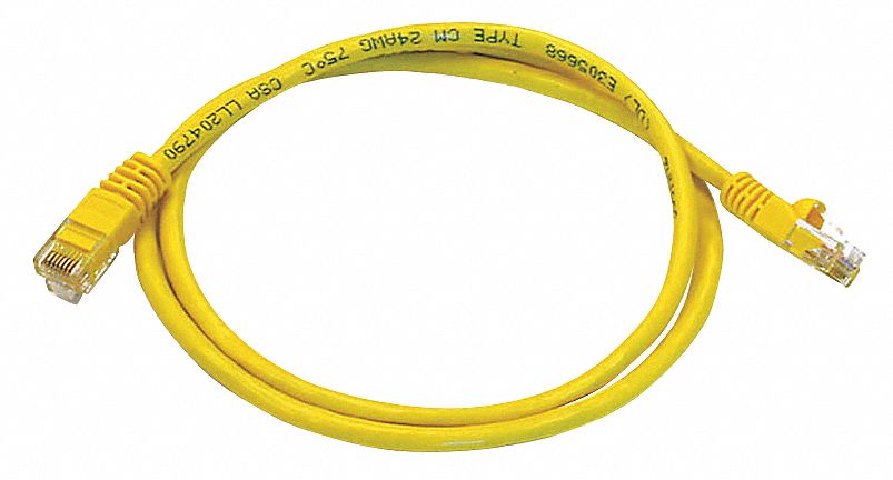 MONOPRICE Cable Ethernet, 5e, 3.0 pies, RJ45, RJ45, Color Amarillo - Cables  de Conexión de Voz y Datos - 5PZV1