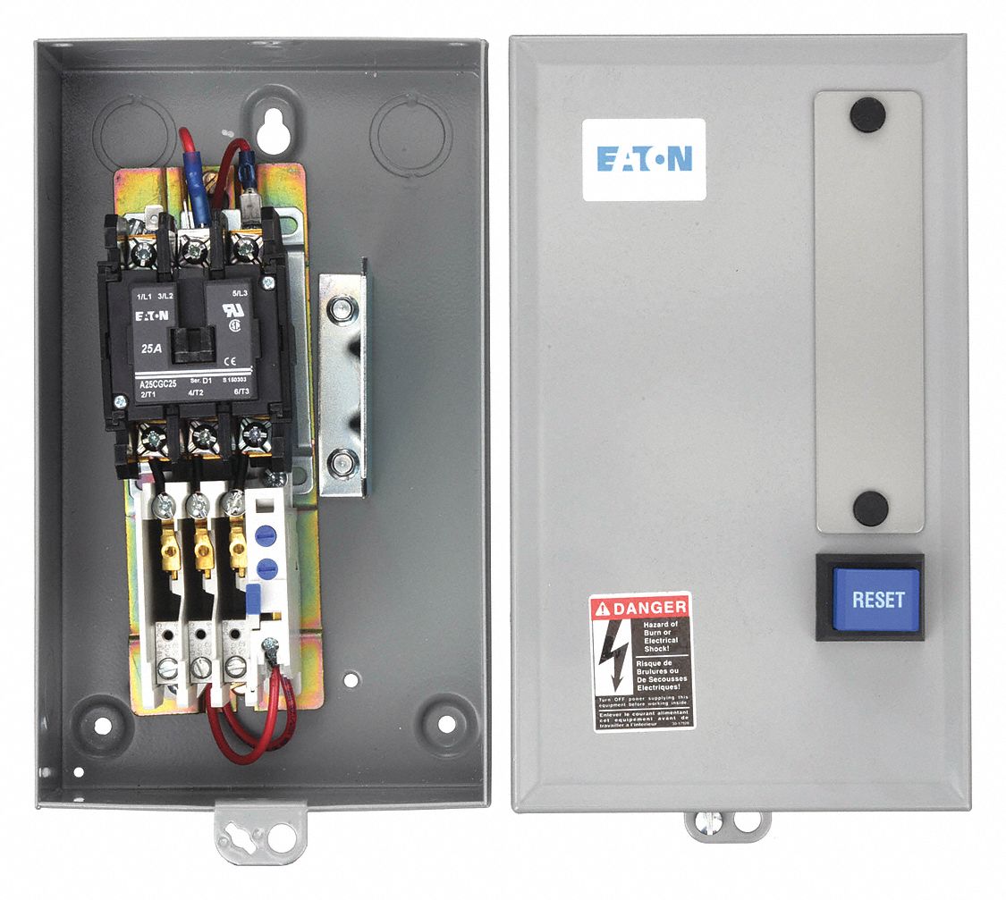 Definite Purpose Magnetic Motor Starter: Non-Reversing, 3 Poles, 30 A, 208-240V AC Coil