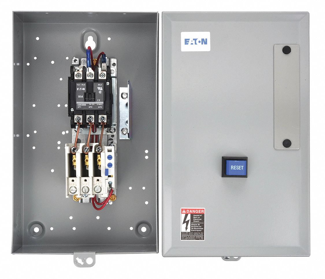 Definite Purpose Magnetic Motor Starter: Non-Reversing, 3 Poles, 50 A, 208-240V AC Coil