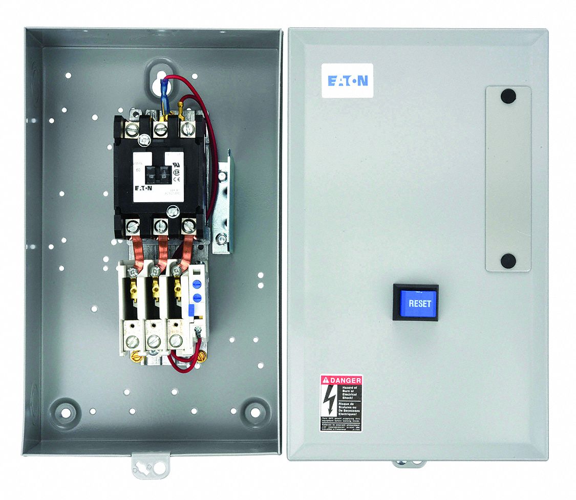 Definite Purpose Magnetic Motor Starter: Non-Reversing, 3 Poles, 60 A, 208-240V AC Coil