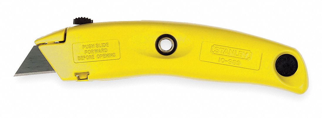 UTILITY KNIFE,7 IN,YELLOW