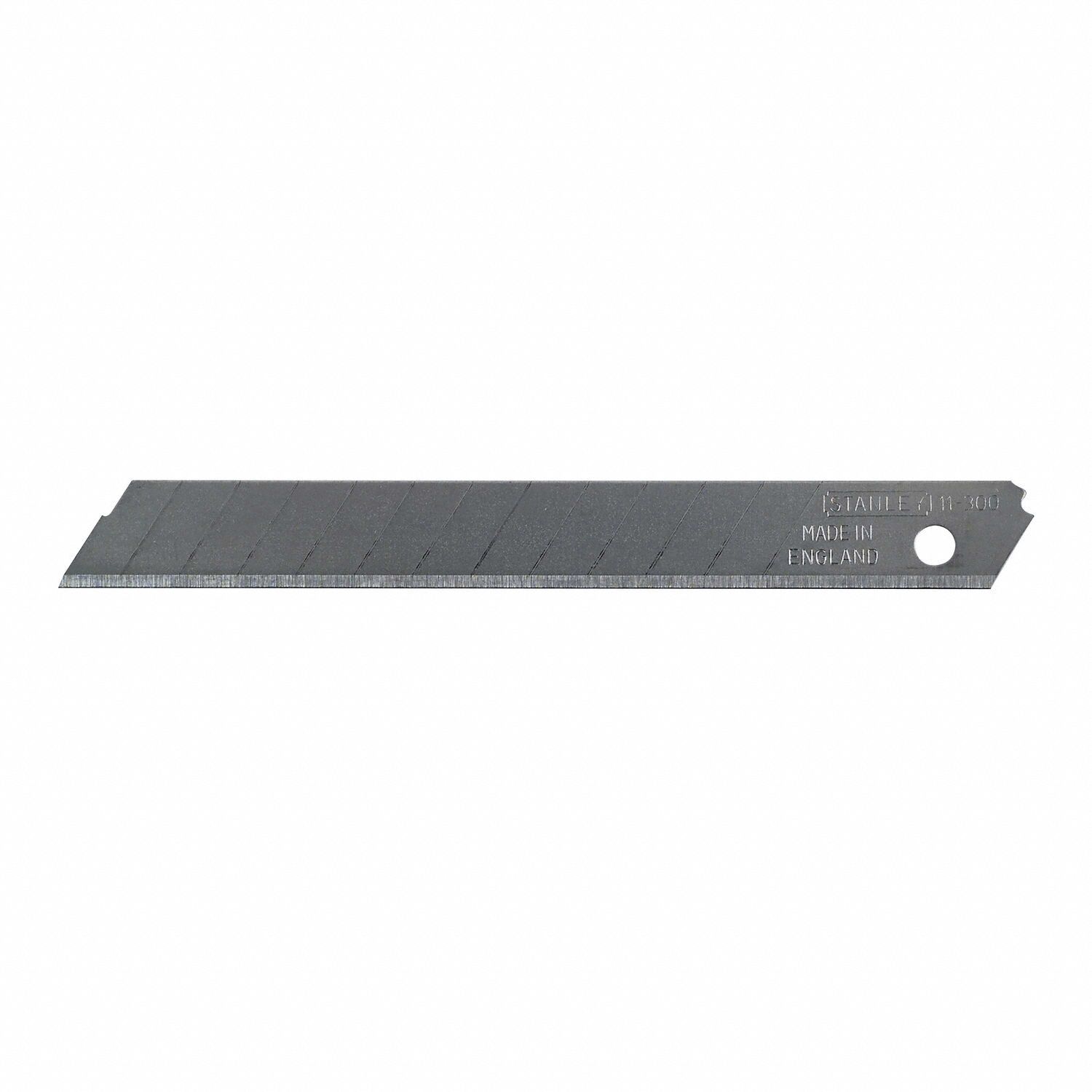 Snap-Off Blade: 3 1/4 in Blade Lg, 3/8 in Blade Wd, 0.02 in Blade Thick, 13 Segments, 3 PK