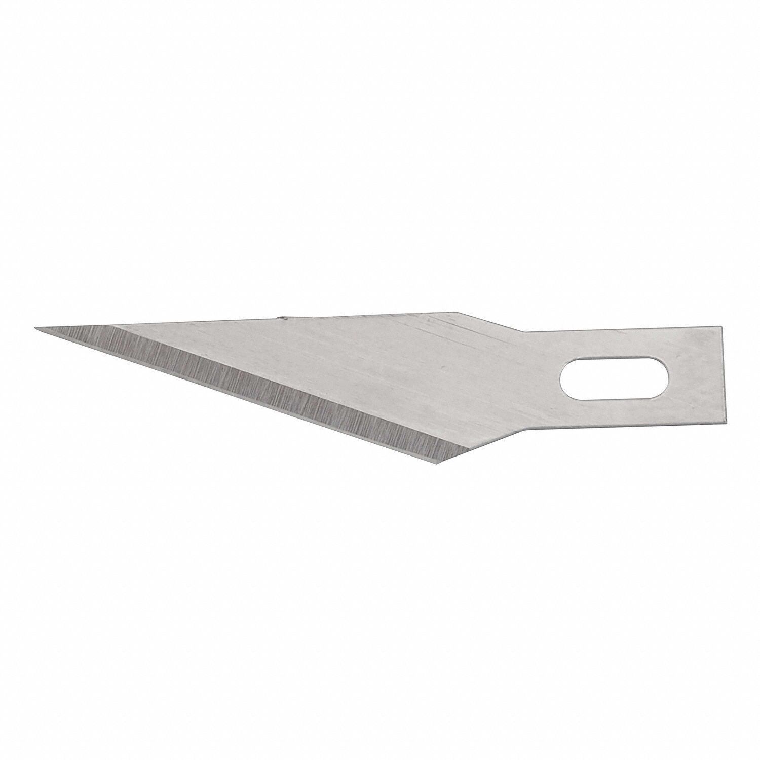 STANLEY Hobby Knife Blade, Steel, Number of Blades Included 5, PK 5