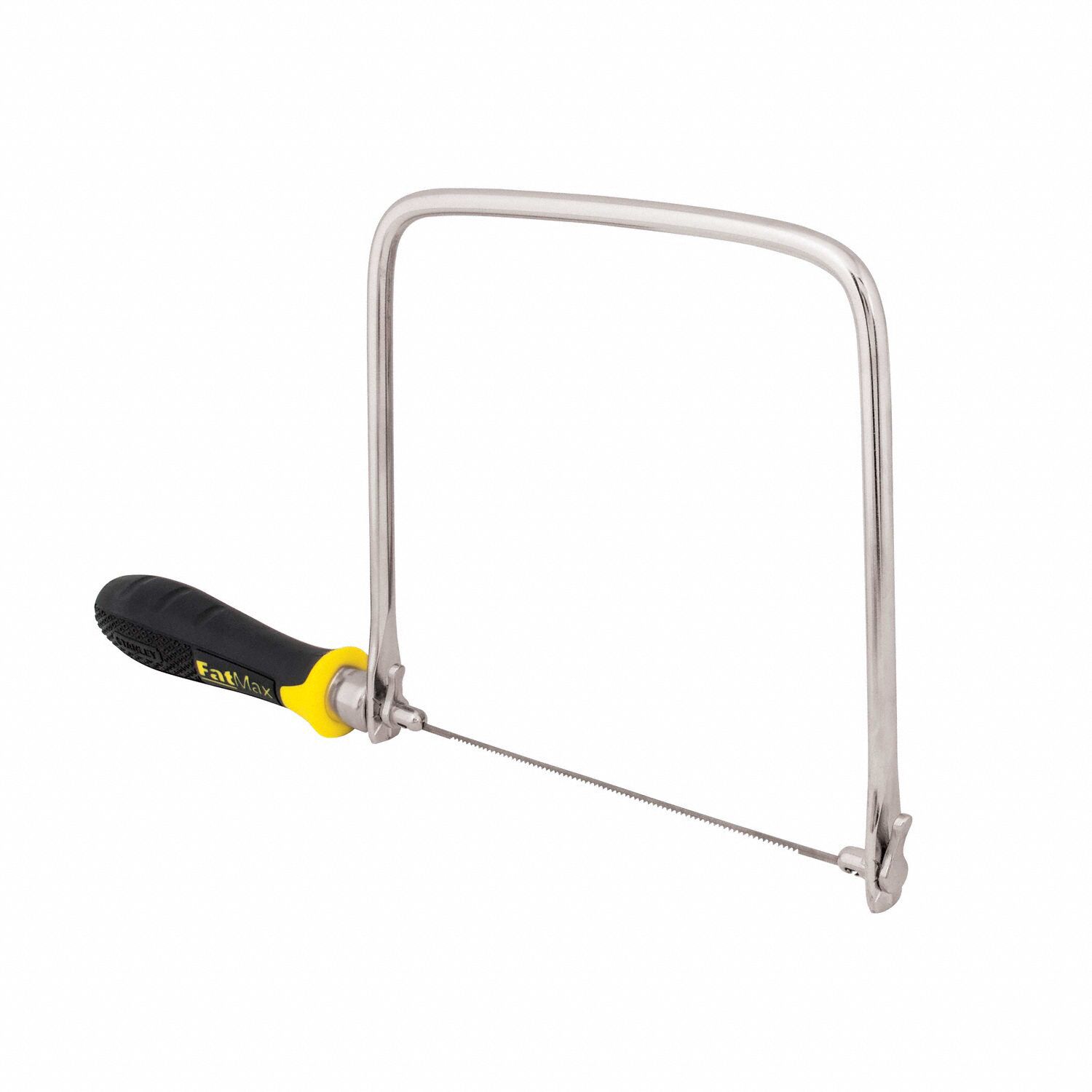 STANLEY Coping Saw, 13 1/4 in Overall Length, Blade Length 6 1/2 in