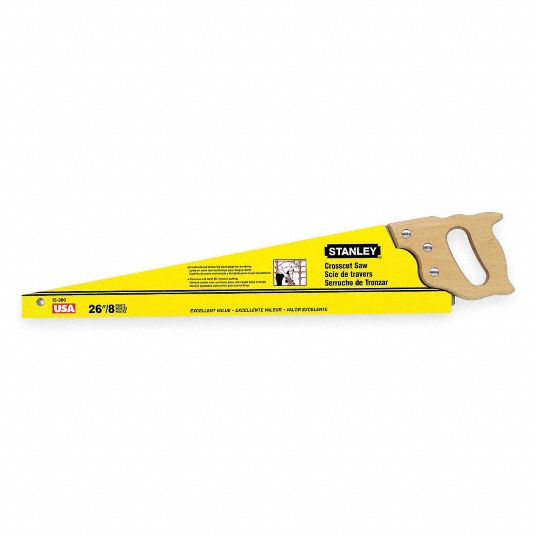 STANLEY Crosscut Hand Saw, Blade Length 26 in 5R80815300 Grainger