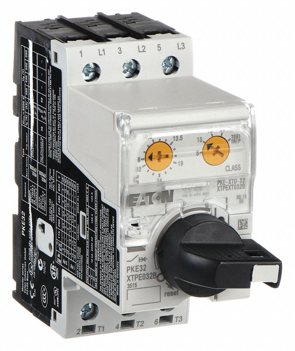 EATON, NonReversing, 3 Poles, Manual Motor Protector 5RAA1
