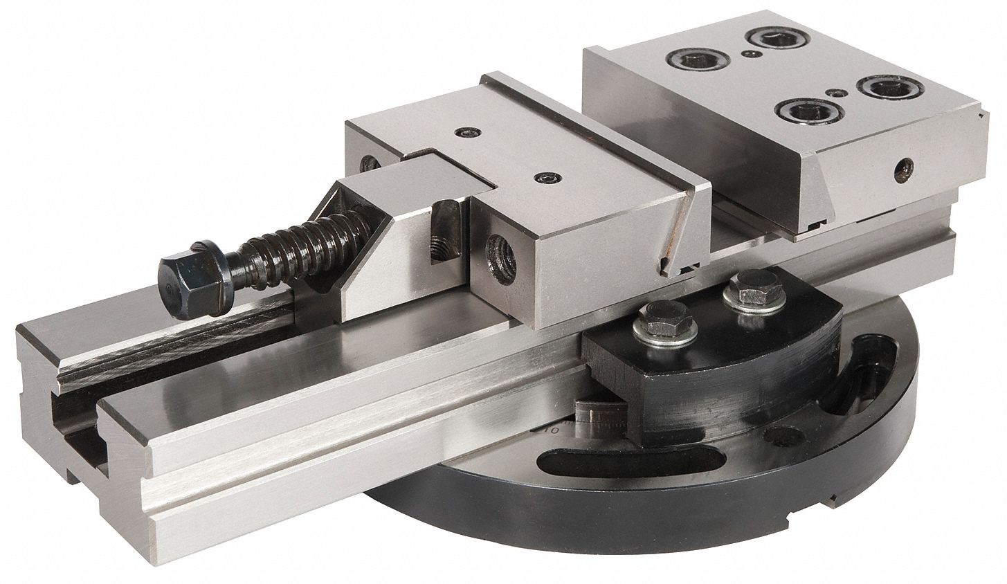 Precision Machine Vise, Low Profile, 3 3/4 in Jaw Opening (In.), 4 in