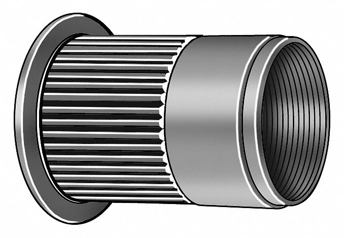REMACHE ROSCADO DE ACERO EN PULGADAS