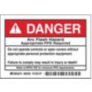 Danger: Arc Flash Hazard Appropriate PPE Required Do not operate controls or open covers without appropriate personal protection equipment.  Failure to comply may result in injury or death! Refer to NFPA 70E for minimum PPE requirements. Signs