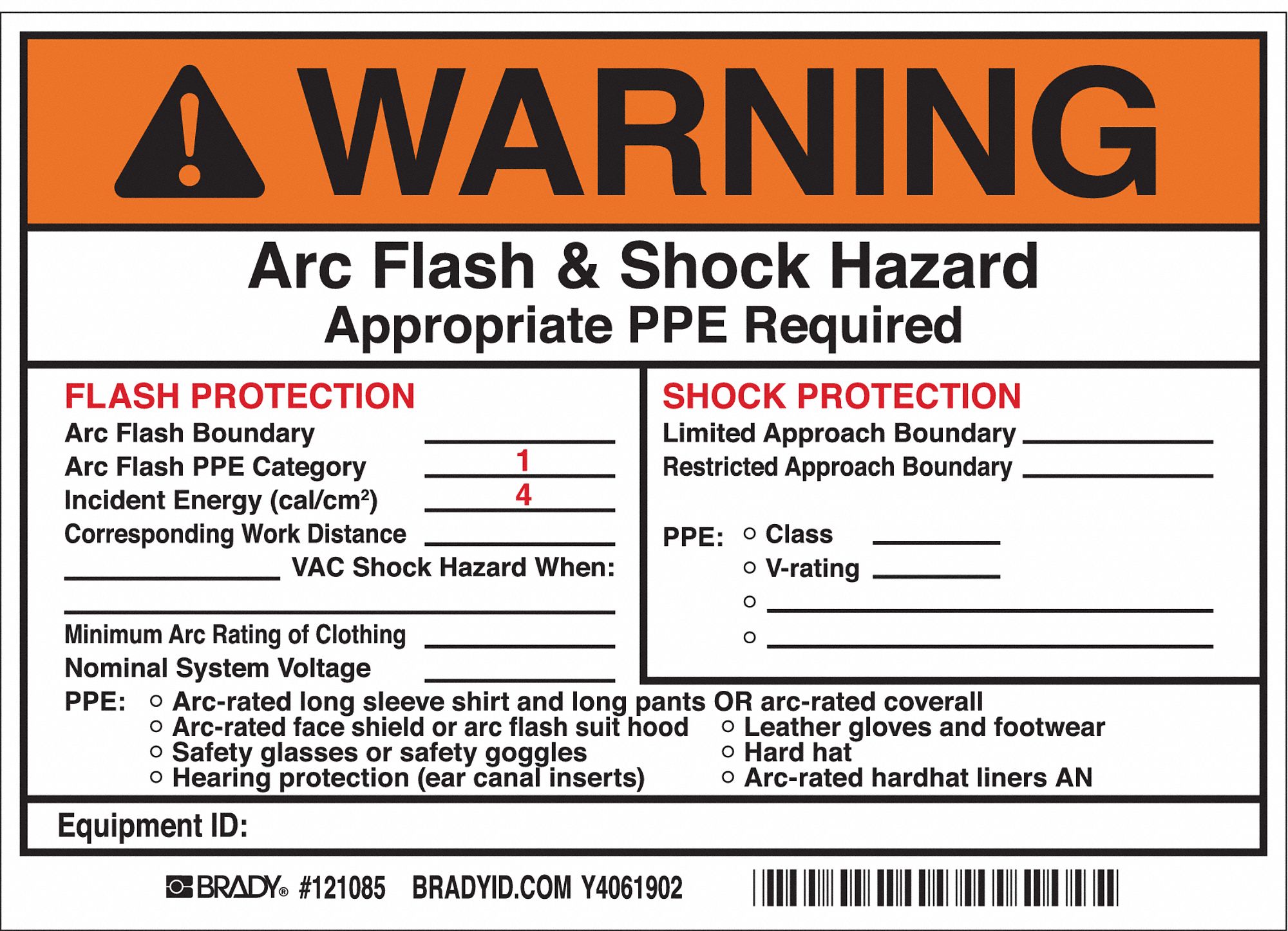 Permanent Adhesive Label: Vinyl, Adhesive Sign Mounting, 5 in x 7 in Nominal Sign Size, 5 PK
