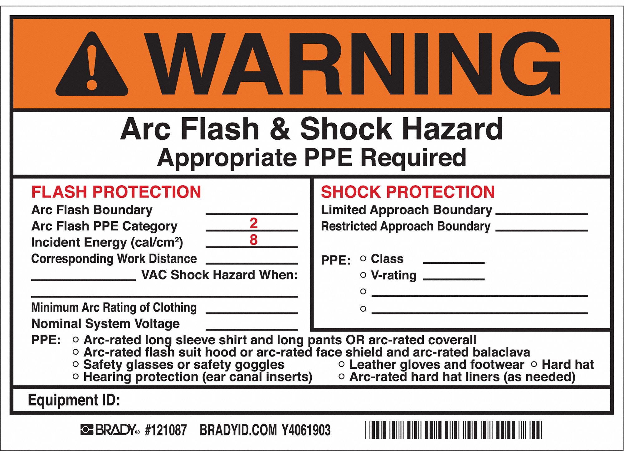 Permanent Adhesive Label: Vinyl, Adhesive Sign Mounting, 5 in x 7 in Nominal Sign Size, 5 PK