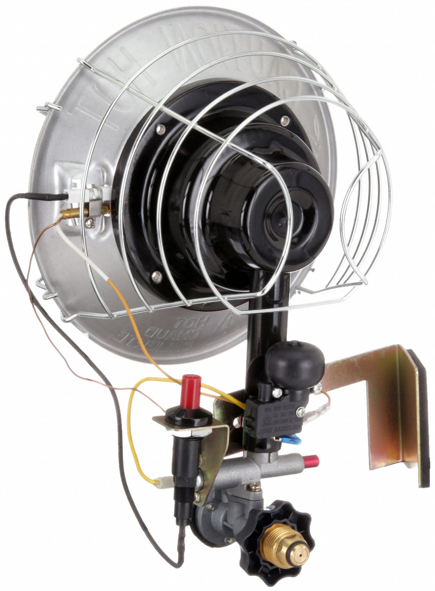 DAYTON Portable Gas TankTop Heater, 1 Head, Circle, Propane, 15,000