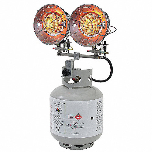 DAYTON Calentador de Gas Portátil , 20 lb. - Calentadores Portátiles a Gas  para Parte Superior del Tanque - 5RCC1