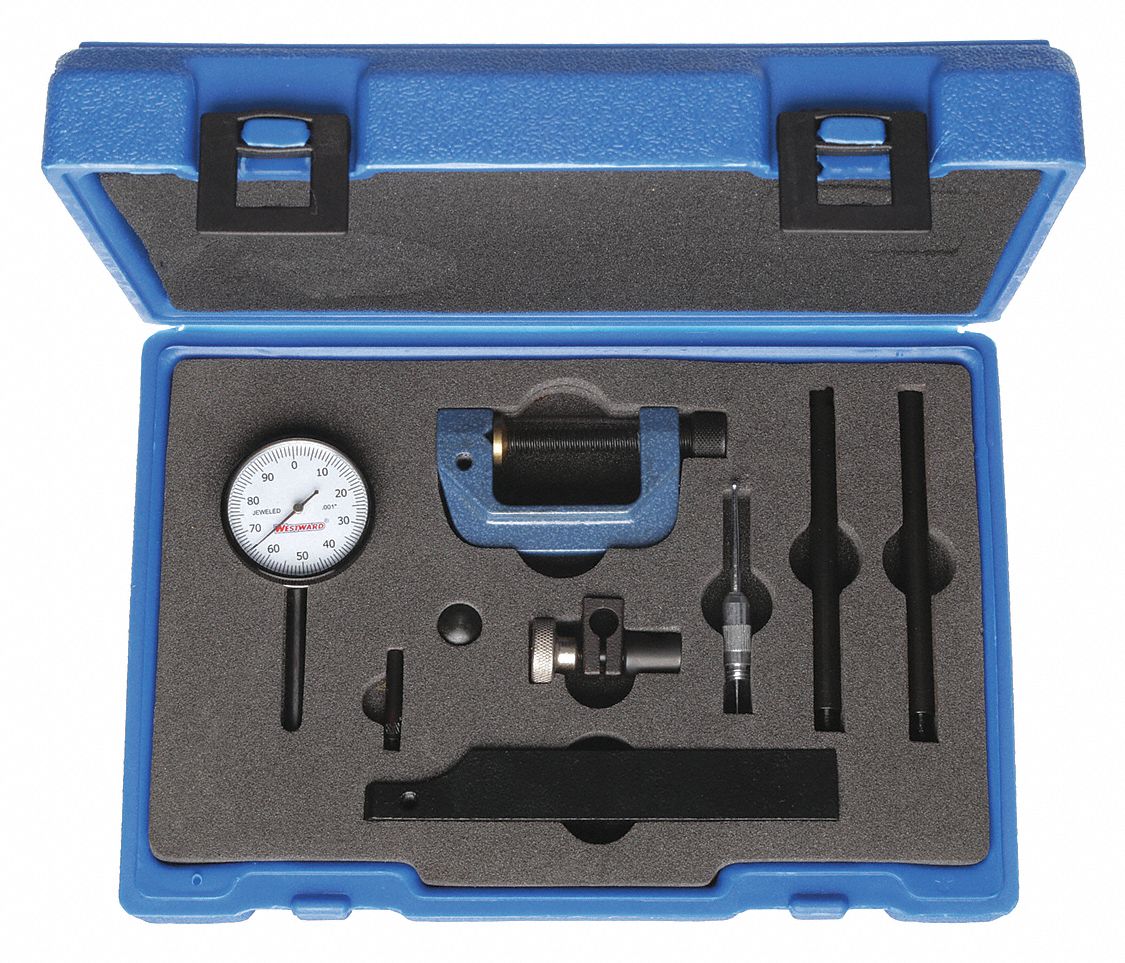 Item Dial Test Indicator Set, Range 0.200 in, Dial Reading 0-100 ...