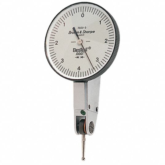 TESA BROWN & SHARPE Horizontal Dial Test Indicator: Horizontal, 0 in to ...