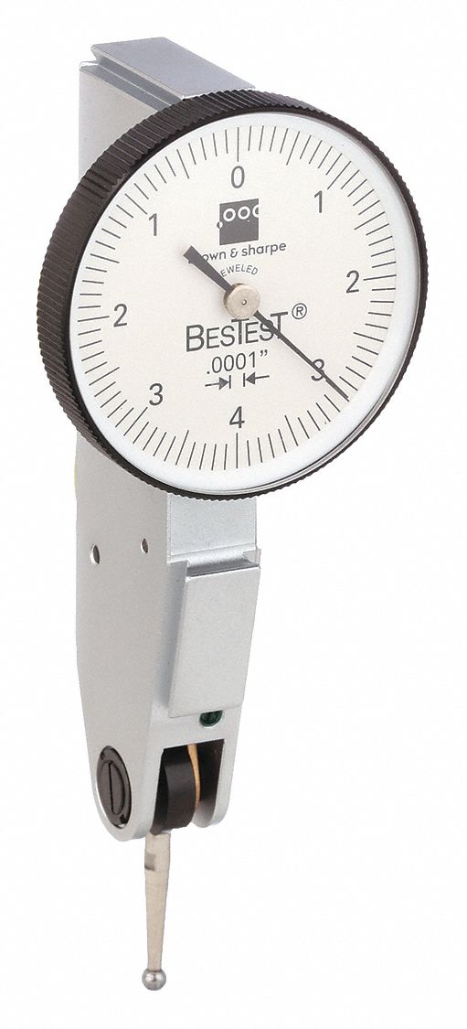 HORIZONTAL DIAMETER TEST INDICATOR, HORIZONTAL, 0 IN TO 08 IN RANGE, WHITE DIAMETER