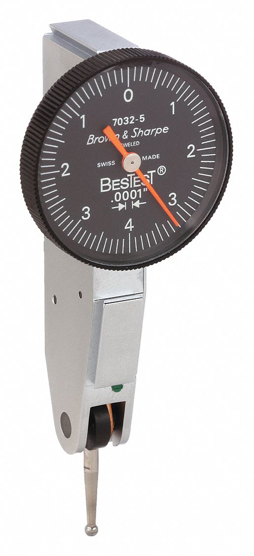 TESA BROWN & SHARPE, Horizontal, 0 in to 0.03 in Range, Horizontal Dial ...