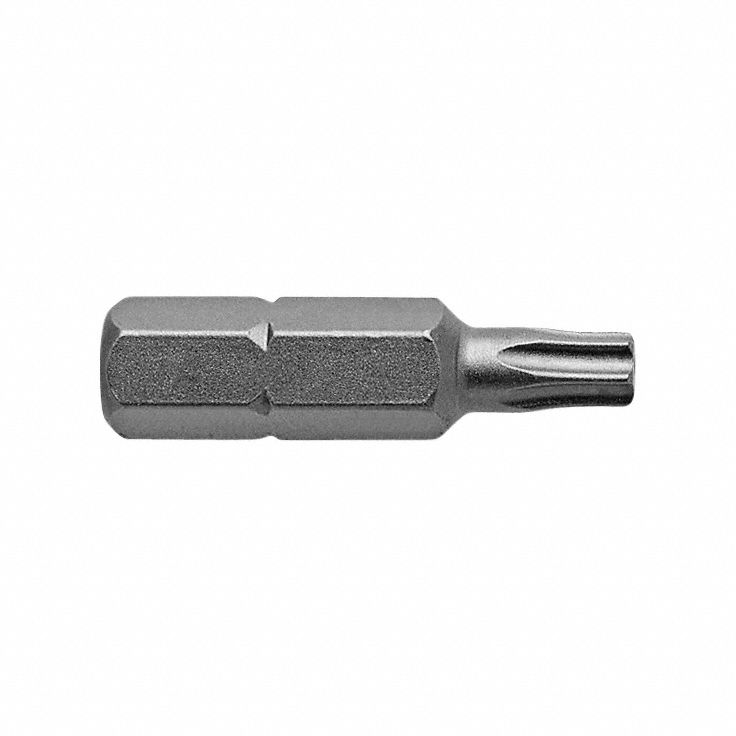 Insert Bit: Insert Bit, T20 Bit Size, Imperial, Torx® Head, T20 Bit Industry Size, Std, 5 PK