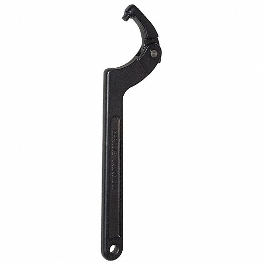 Adjustable spanner wrench 2"-4-3/4" Square Pin 