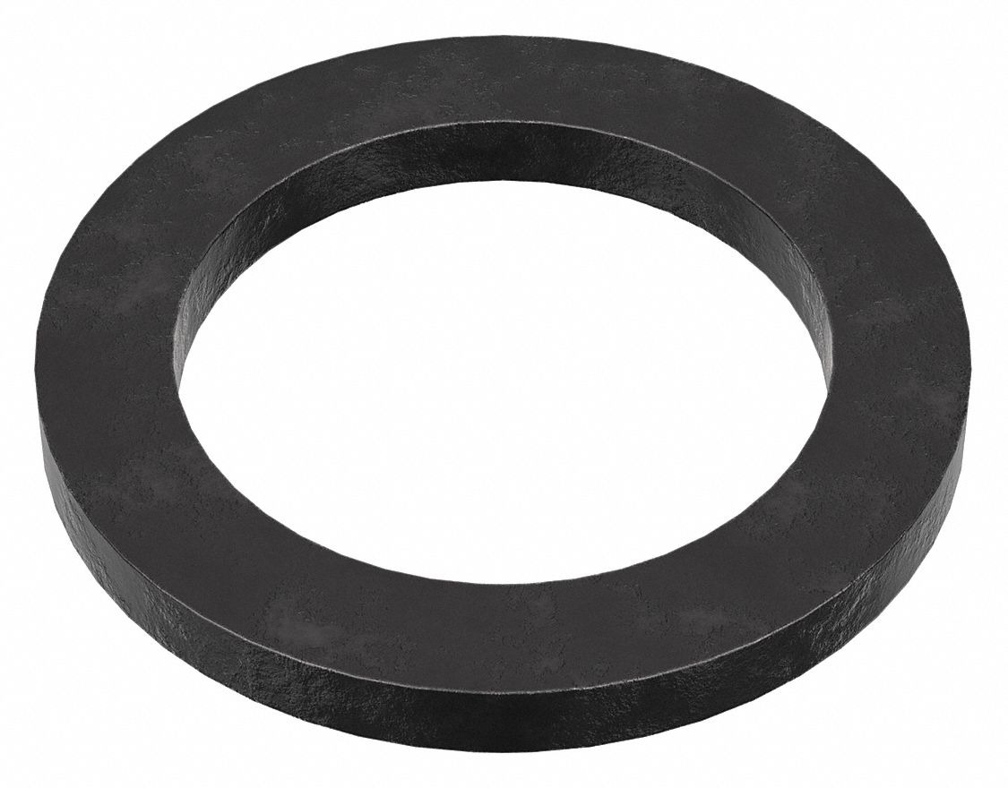 Flat Washer: Case Hardened, Black Oxide, Steel, M30 Screw Sz, 31 mm In Dia, 44 mm Out Dia, 5 PK