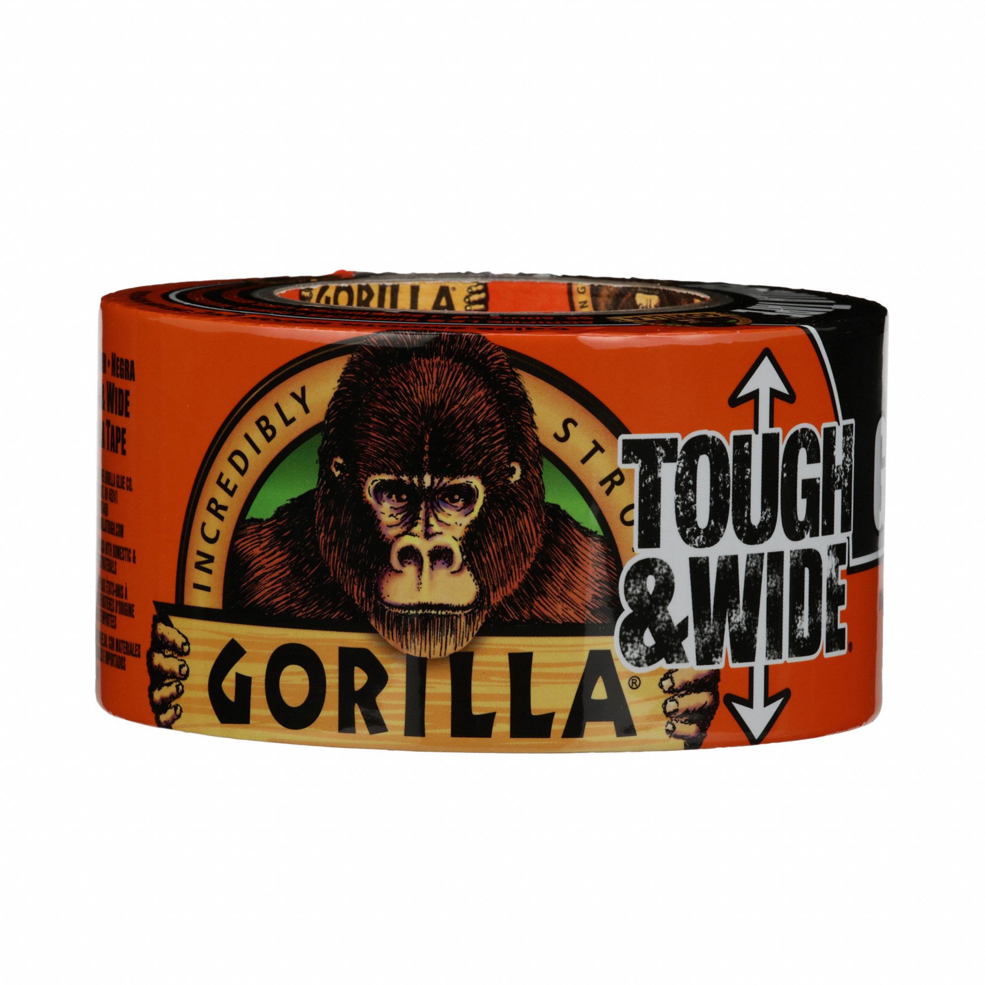 Duct Tape: Gorilla, Heavy Duty, 2 7/8 in x 25 yd, Black, Pack Qty: 1