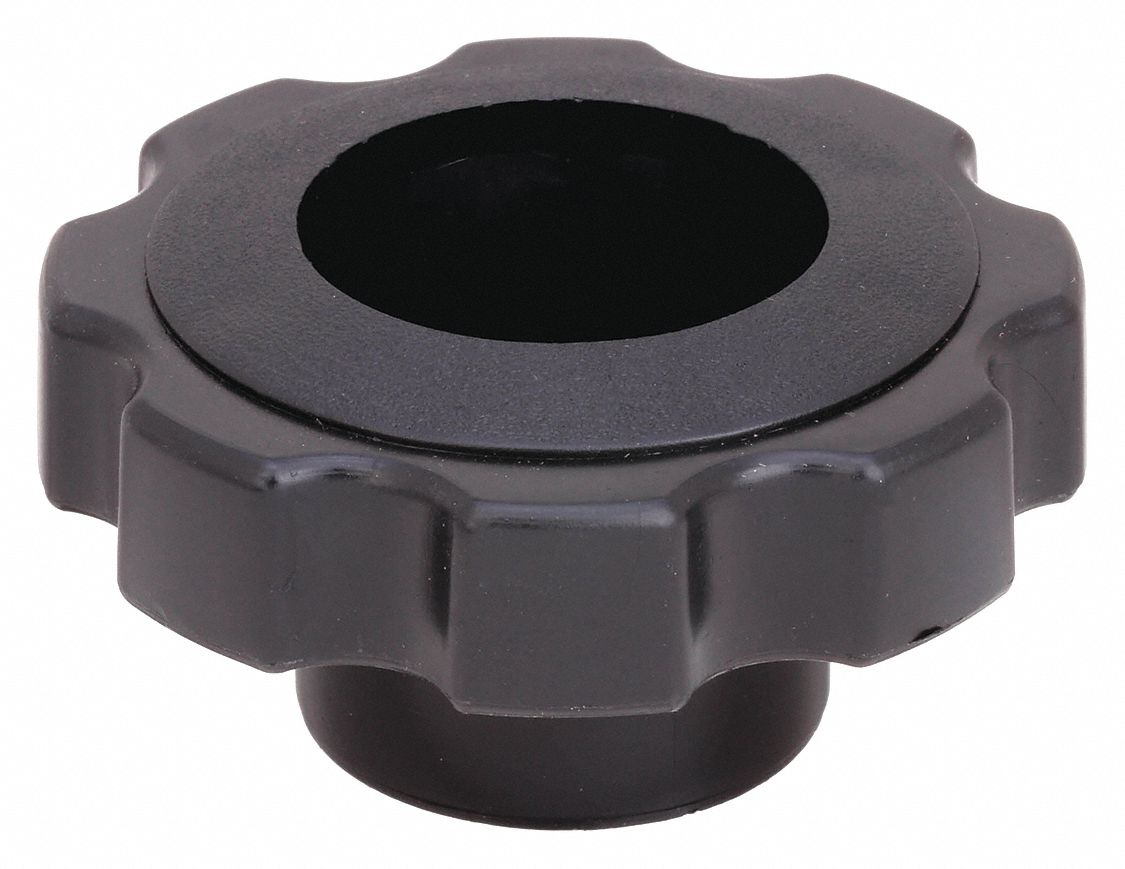 SNAP LOCK FLUTED HAND KNOB, 2-3/8, THROUGH HOLE, 1/2