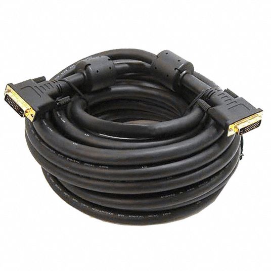 Monoprice 25 Ft Computer Video Cable Dvi D Dual Link Male To Dvi D Dual Link Male Black 5rfj8 97 Grainger