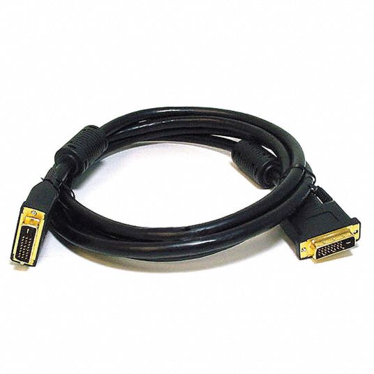 Monoprice 6 Ft Computer Video Cable Dvi D Dual Link Male To Dvi D Dual Link Male Black 5rfk2 2408 Grainger