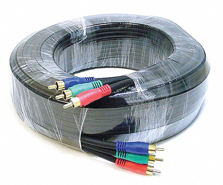 MONOPRICE RCA Video Cable 100 ft Lg, Black, Video
