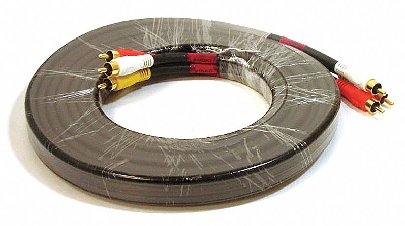 MONOPRICE Cable RCA de Audio/Video, Longitud 6 pies, Compuesto, RG59/U