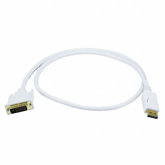 MONOPRICE, 3 ft Cable Lg, White, Computer Video Cable 5RGJ36014