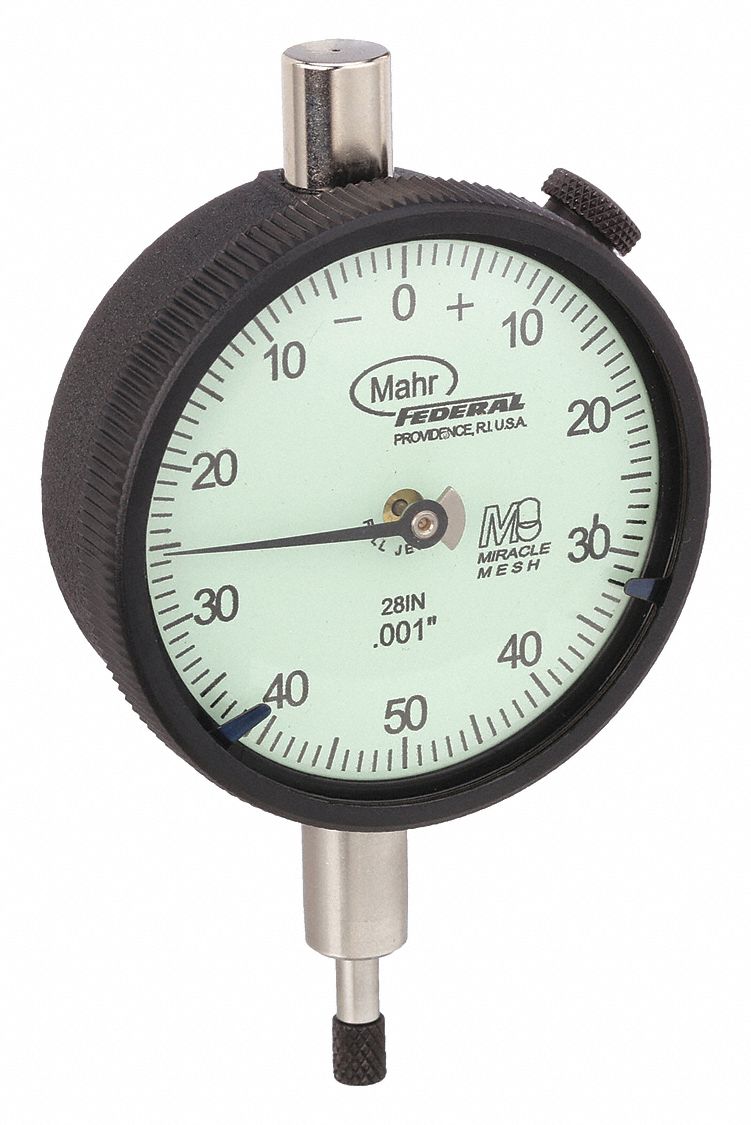 MAHR, 0 in to 0.25 in Range, Balanced Reading, Dial Indicator - Lug ...