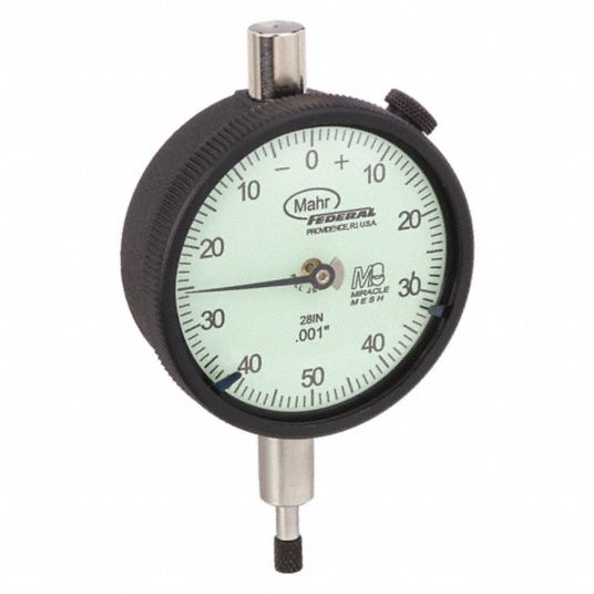 MAHR, 0 in to 0.25 in Range, Balanced Reading, Dial Indicator - Lug ...