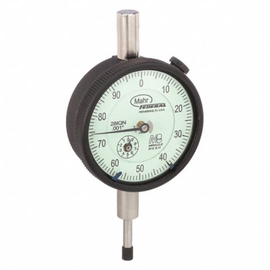 Mahr, 0 In To 0.5 In Range, Continuous Reading, Dial Indicator - Lug 