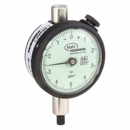 MAHR, 0 in to 0.025 in Range, Balanced Reading, Dial Indicator - Lug ...