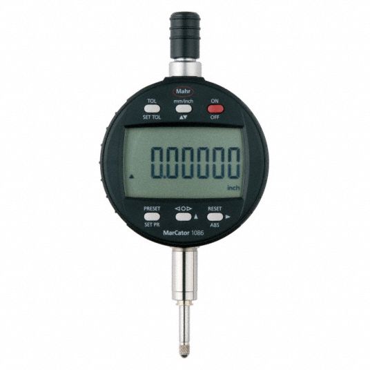 Electronic Digital Indicator, Series 1086R, Range 0.500 in/12.7 mm, Accuracy 0.0002 in/0.005 mm