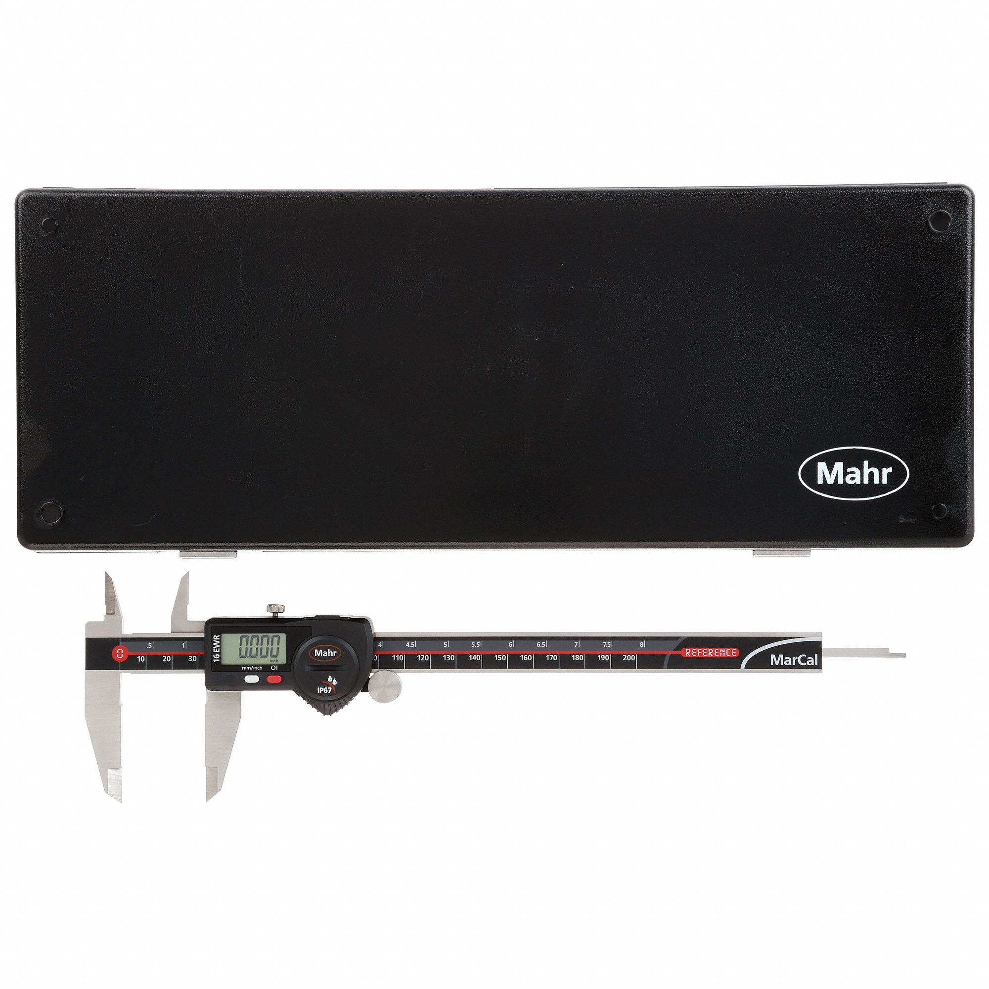 MAHR 4Way Digital Caliper, Range 0 in to 8 in, 0 to 200 mm, IP Rating