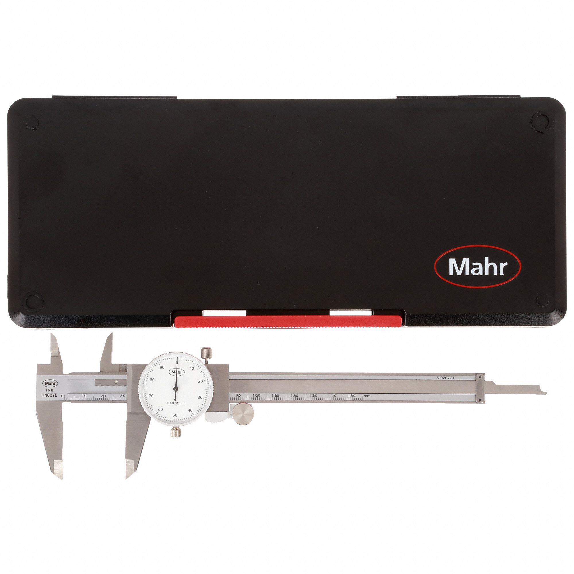 MAHR INC Dial Caliper, Range 0 mm to 150mm, Range per Revolution 1 mm