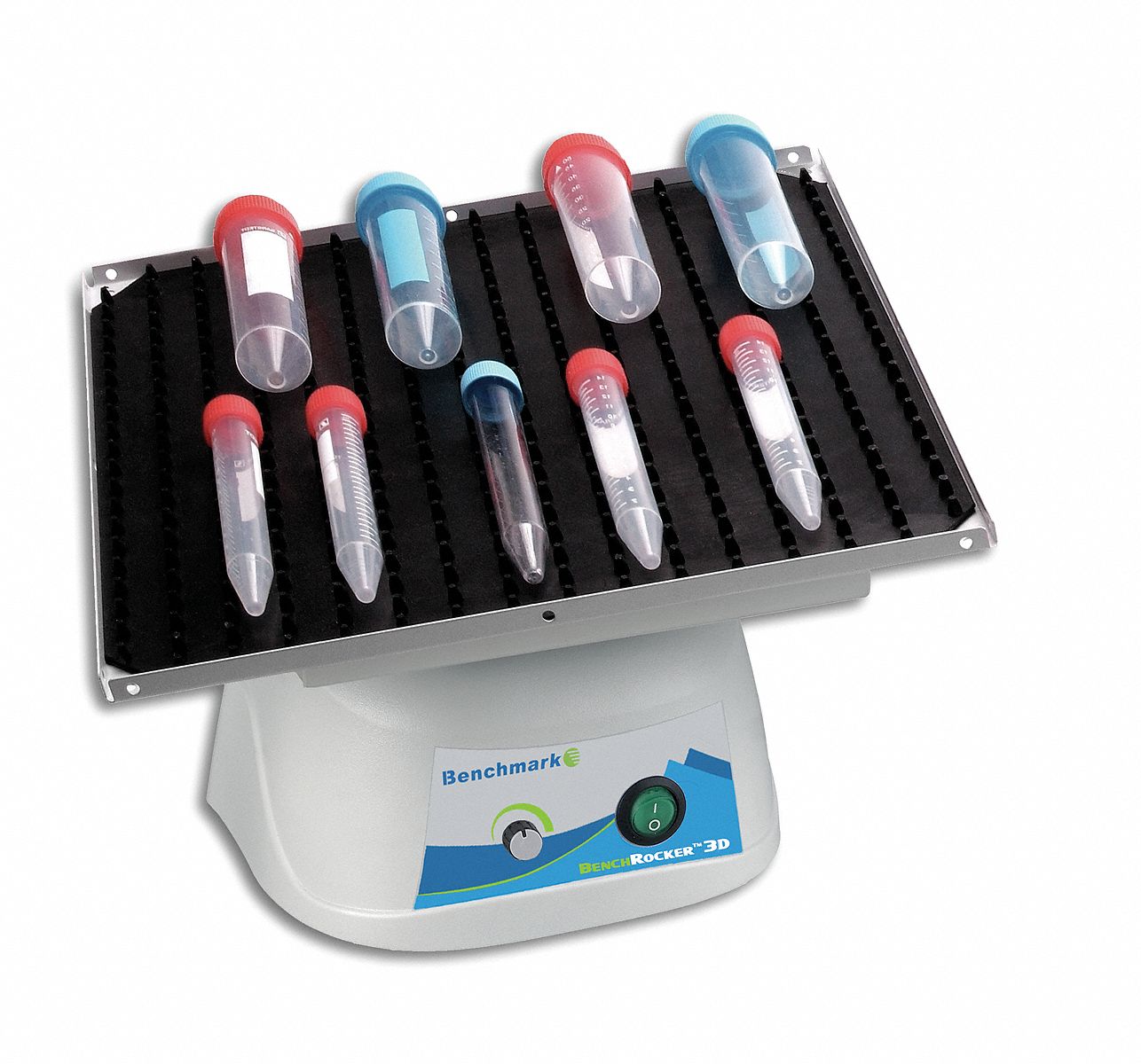 BENCHMARK SCIENTIFIC, Rocker, 12 in Platform Lg Lab Equipment, 3D Rocker 5RHV7B3D2300