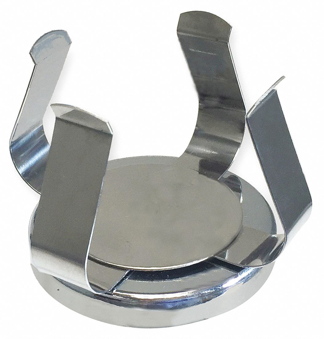 Dual Clamp: 3 in Overall Lg, 2 1/2 in Overall Wd, Magnetic Clamp, 125 mL